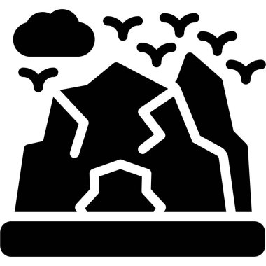 Bir ağaç simgesinin vektör illüstrasyonu