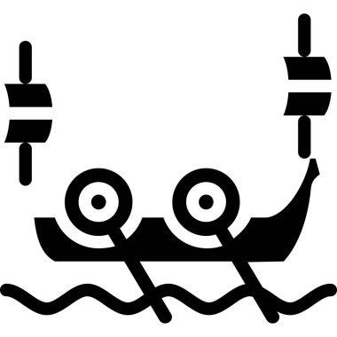 Gemi. Web simgesi basit illüstrasyon