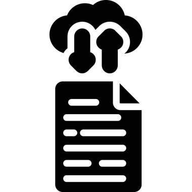 bulut veri simgesi, vektör illüstrasyonu