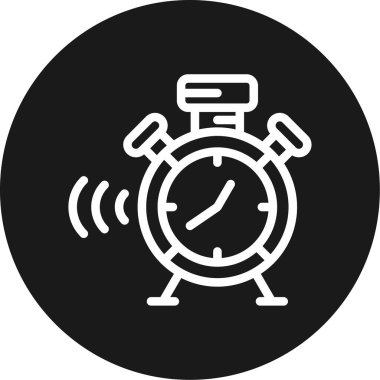 Alarm saat simgesi modaya uygun tasarım arkaplanı