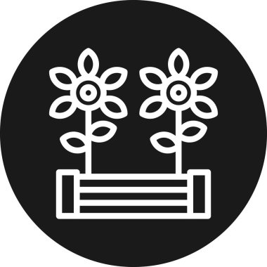 bitki simgesi vektör illüstrasyonu