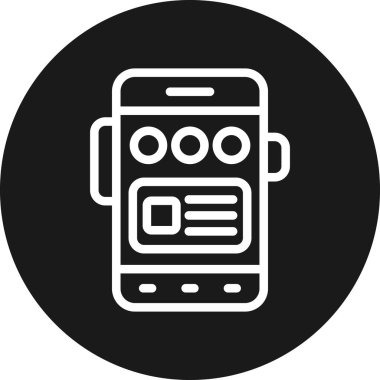 cep telefonu ikonu vektör illüstrasyonu