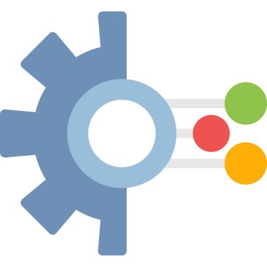 işletme yönetimi düz çizgi simgesi.