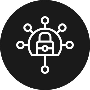 Kilit simgesi. Kilit vektör simgesi web için basit çizimi.
