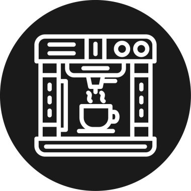Kahve makinesi simgesi, basit stil