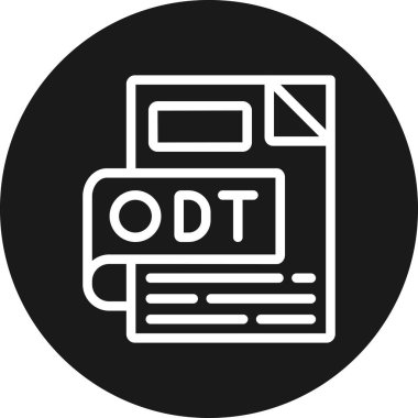 dosya biçimi simgesi, vektör illüstrasyonu