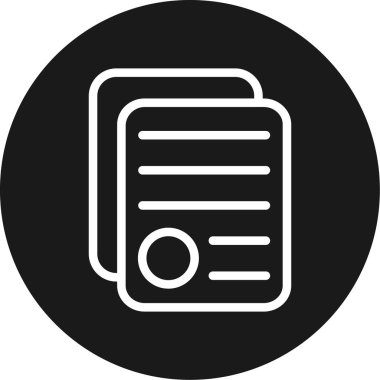 Vektör belgesi Simge illüstrasyonu