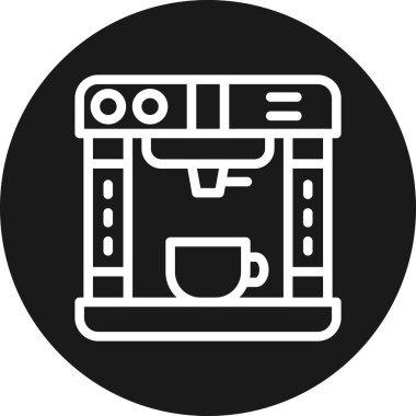 Kahve makinesi simgesini, basit tarzı