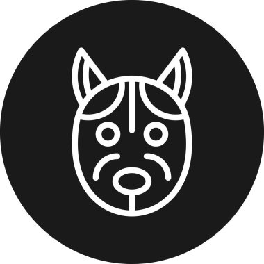 Moda tarzında izole edilmiş domuz simgesi