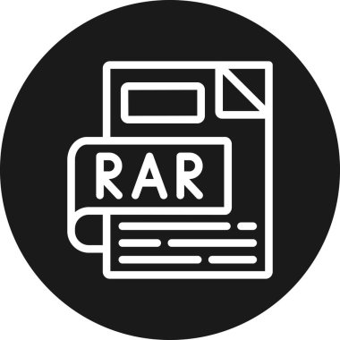 Dosya biçim simgesinin vektör illüstrasyonu