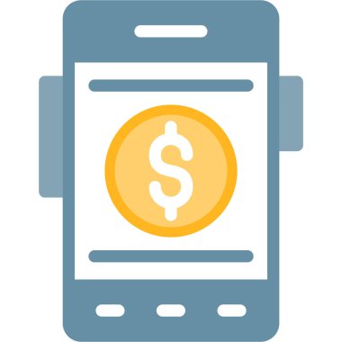 mobil bankacılık vektör simgesi