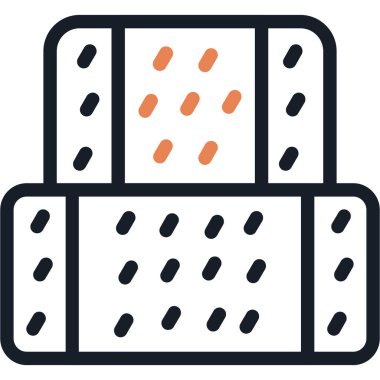 Kek. Web simgesi basit illüstrasyon