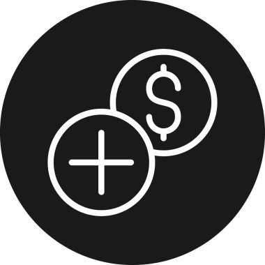 İş ve finans simgesinin vektör illüstrasyonu