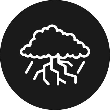 Ağaç. Web simgesi basit tasarım