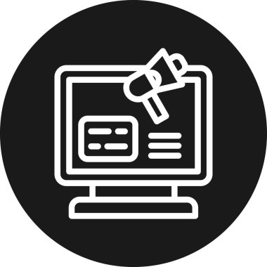 dizüstü bilgisayar simgesi, vektör illüstrasyonu