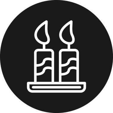 Mum simgesinin vektör illüstrasyonu