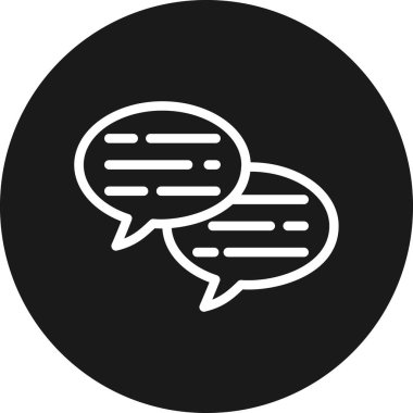 konuşma kabarcığı vektör çizimi