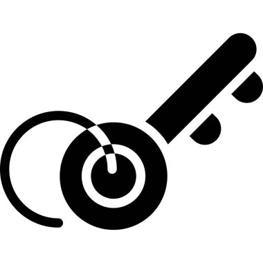 Anahtar simgesinin vektör illüstrasyonu