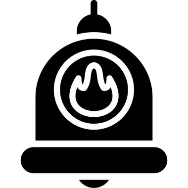 ateş alev simgesi, basit vektör illüstrasyonu