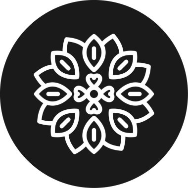 çiçek simgesi vektör illüstrasyonu