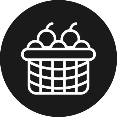 Sepet. Web simgesi basit illüstrasyon