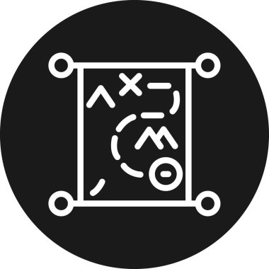 harita simgesi vektör illüstrasyonu