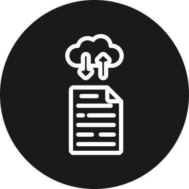 Moda tarzında izole edilmiş bir bulut simgesi