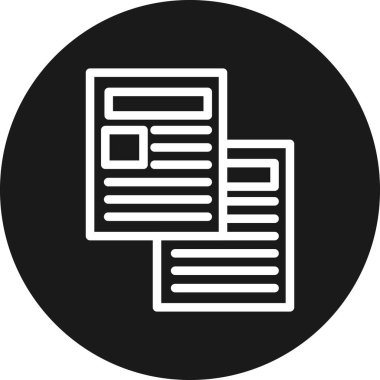 vektör gazete simgesi