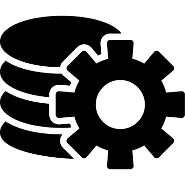 Çarklı dişli simgesi sağlam stil