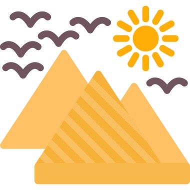 Güneş ve dağ simgesi