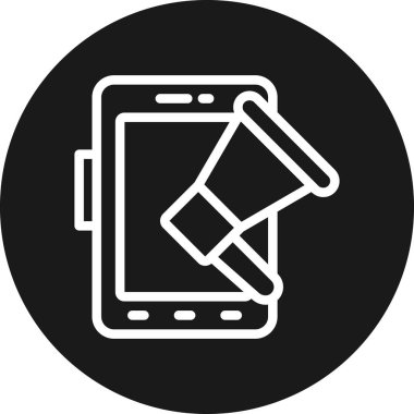 Telefon simgesi vektör illüstrasyonu