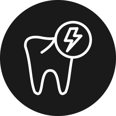 Diş. Web simgesi basit illüstrasyon