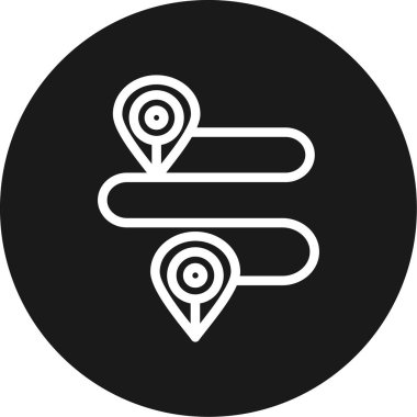 Konum simgesi, basit vektör illüstrasyonu