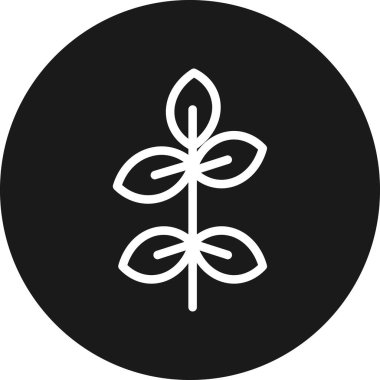 Çiçek simgesinin vektör illüstrasyonu