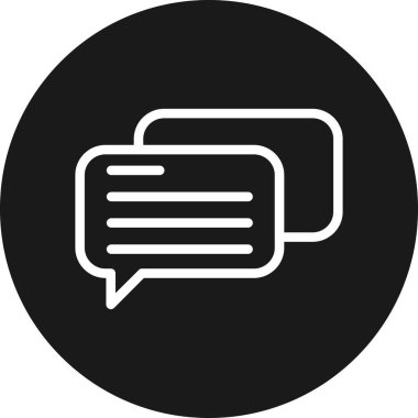 konuşma kabarcığı vektör çizimi