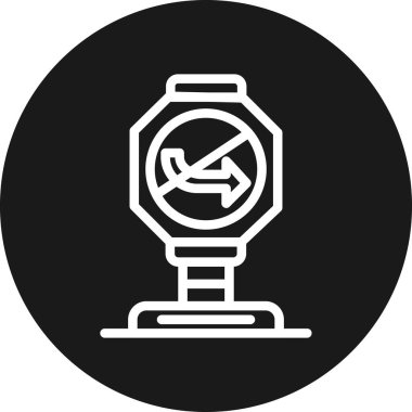 Saat simgesinin vektör illüstrasyonu