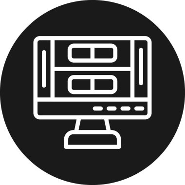 bilgisayar simgesi vektör illüstrasyonu