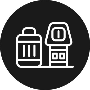 Yiyecek simgesi için makine çizimi