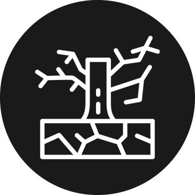 ağaç web simgesi basit illüstrasyon