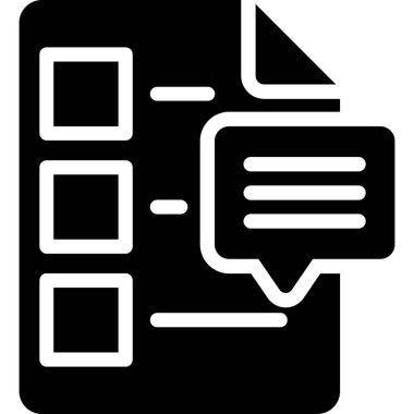 Belge. Web simgesi basit illüstrasyon