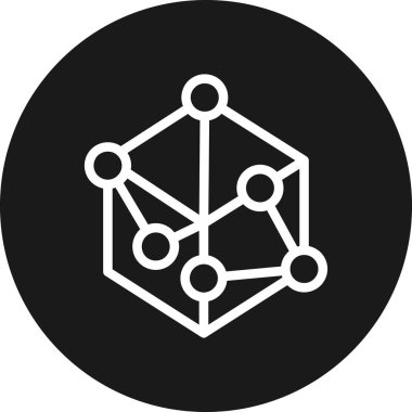 şebeke. Web simgesi basit illüstrasyon