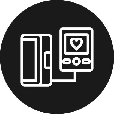 Aşk simgesinin vektör illüstrasyonu