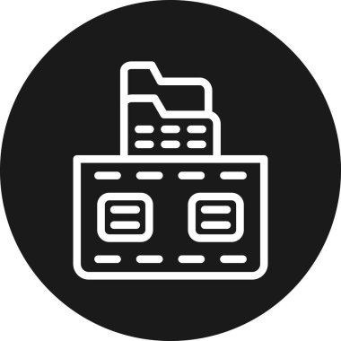 Yazıcı vektör satırı simgesi