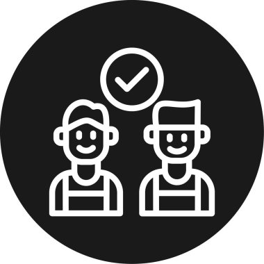 İnsan simgesinin vektör illüstrasyonu