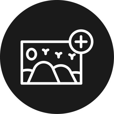 Modern bir simgenin vektör illüstrasyonu