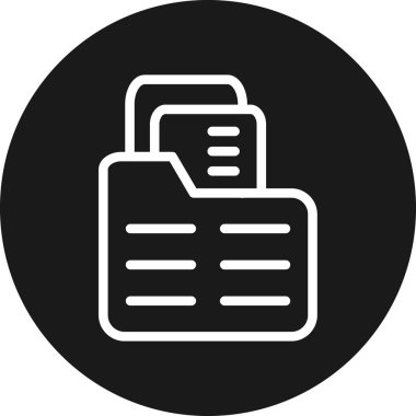 Belge Vektörü Simgesi İllüstrasyonu