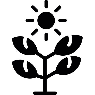 bitki simgesi vektör illüstrasyonu