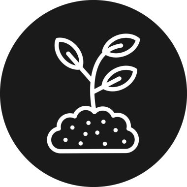 bitki simgesi vektör illüstrasyonu