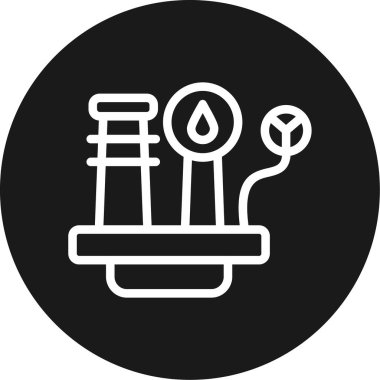 Su bırakma simgesinin vektör illüstrasyonu