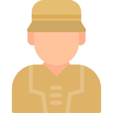 ordu düz vektör simgesi